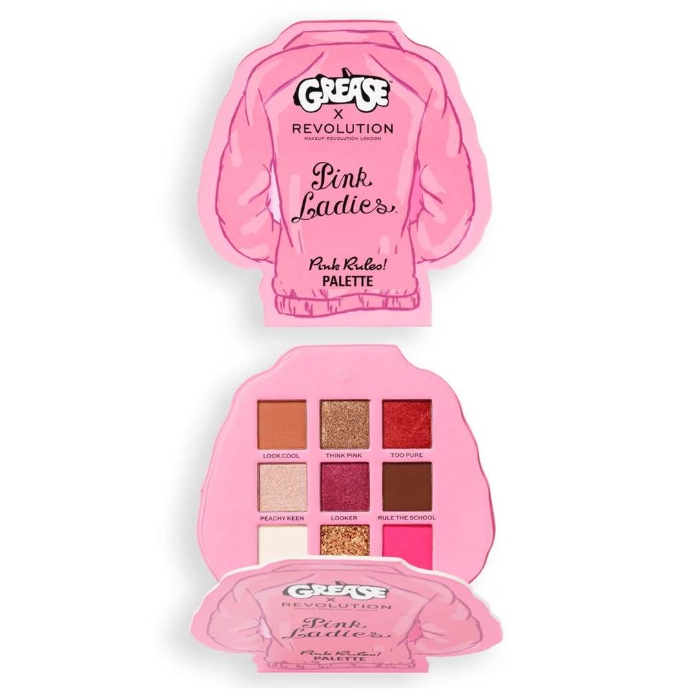 Revolution X Grease Pink Ladies Shadow Palette Pink Rules 9 Shadows